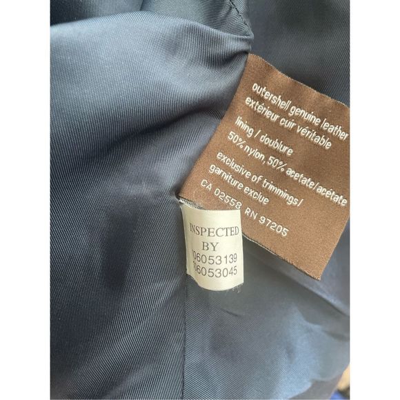 Blue Leather & Suede Jacket - Picture 11 of 11